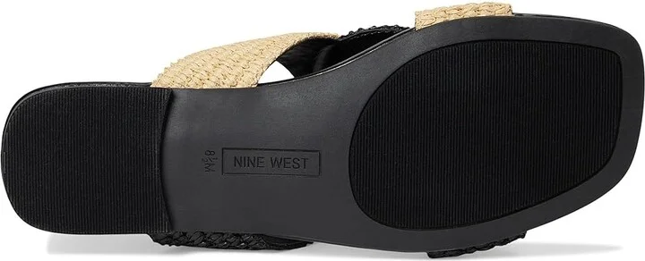 Nine West Quara Women's Dress Sandals Black/Natural : 7 M, Rubber/Synthetic - Image 3