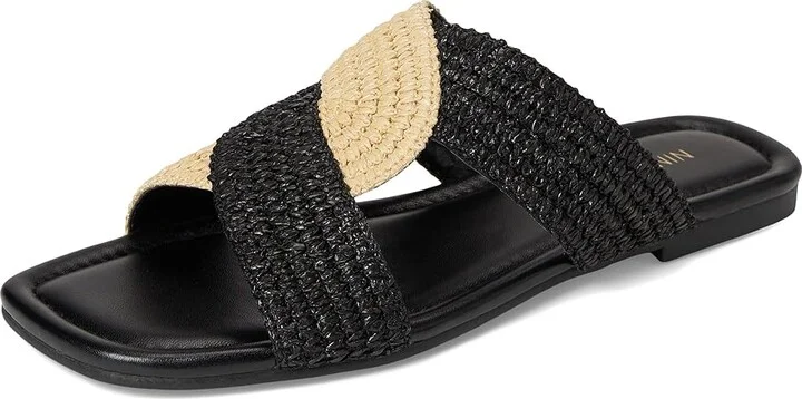 Nine West Quara Women's Dress Sandals Black/Natural : 7 M, Rubber/Synthetic - Image 5