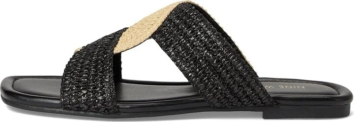 Nine West Quara Women's Dress Sandals Black/Natural : 7 M, Rubber/Synthetic - Image 6