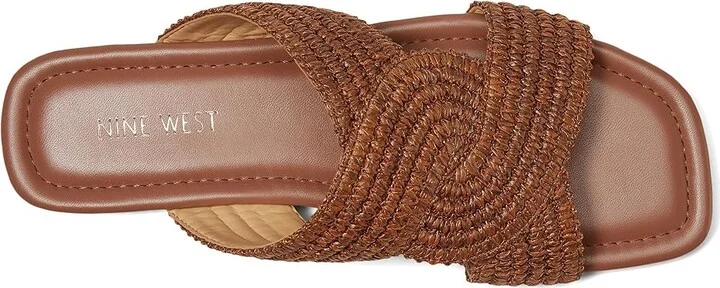 Nine West Quara Women's Dress Sandals Dark Brown : 7.5 M, Rubber/Synthetic - Image 2