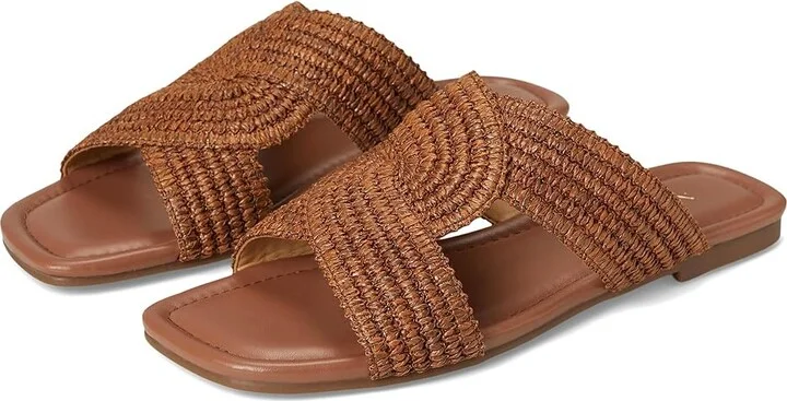 Nine West Quara Women's Dress Sandals Dark Brown : 7.5 M, Rubber/Synthetic
