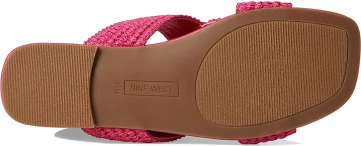 Nine West Quara Women's Dress Sandals Dark Pink : 6 M, Rubber/Synthetic - Image 3