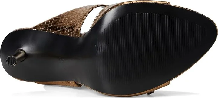 Nine West Reida Women's Wedge Shoes Bronze Snake : 8 M, Leather/Rubber - Image 3
