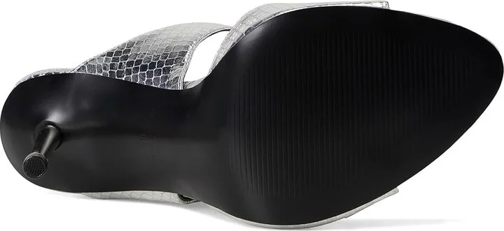 Nine West Reida Women's Wedge Shoes Silver Snake : 7.5 M, Leather/Rubber - Image 3