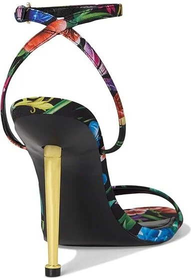 Nine West Reina 2 Women's Sandals Black Lush Floral : 5 M, Rubber - Image 4