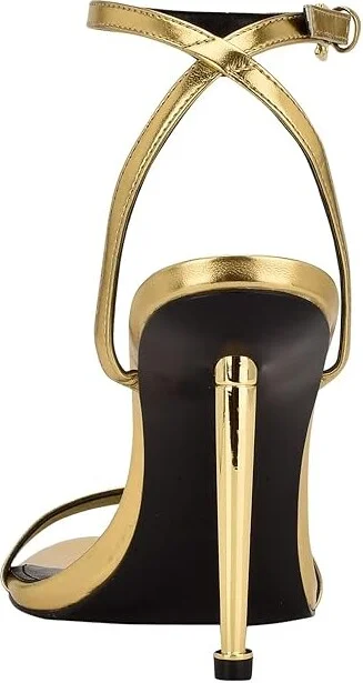 Nine West Reina Women's Shoes Gold : 5 M, Synthetic - Image 4