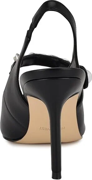 Nine West Rendez High Women's Heels Black : 7.5 M, Leather - Image 4