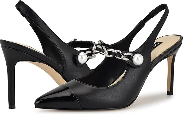 Nine West Rendez High Women's Heels Black : 7.5 M, Leather