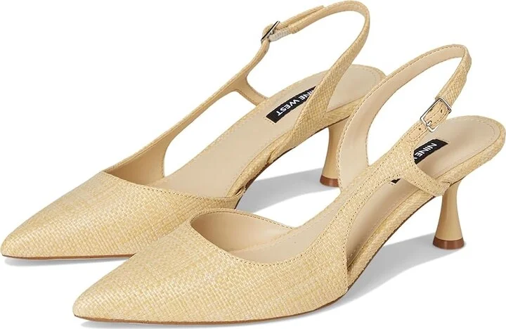 Nine West Renela Women's Shoes Light Natural : 9 M, Synthetic