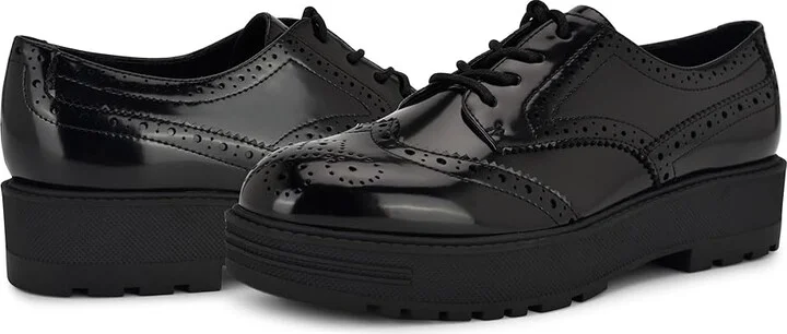 Nine West Resttin Women's Flat Shoes Black Patent : 8 M