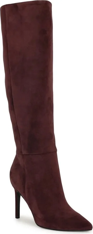 Dark Red Suede