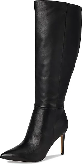 Nine West Richy Wide Calf Women's Boots Black Leather : 5 M - Image 5