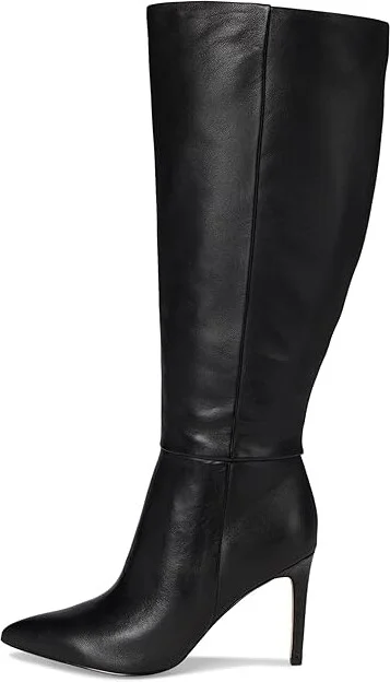Nine West Richy Wide Calf Women's Boots Black Leather : 5 M - Image 6