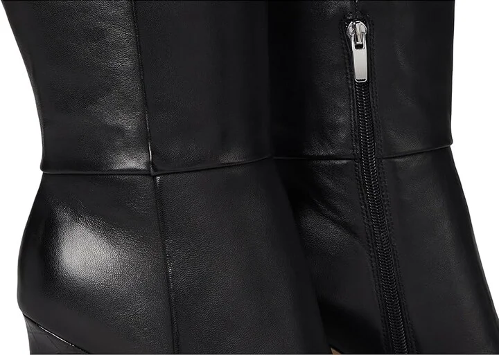 Nine West Richy Wide Calf Women's Boots Black Leather : 5 M - Image 7
