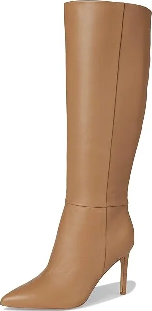Nine West Richy Wide Calf Women's Boots Light Natural Leather : 5.5 M - Image 5