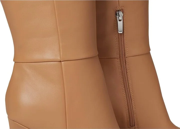 Nine West Richy Wide Calf Women's Boots Light Natural Leather : 5.5 M - Image 7
