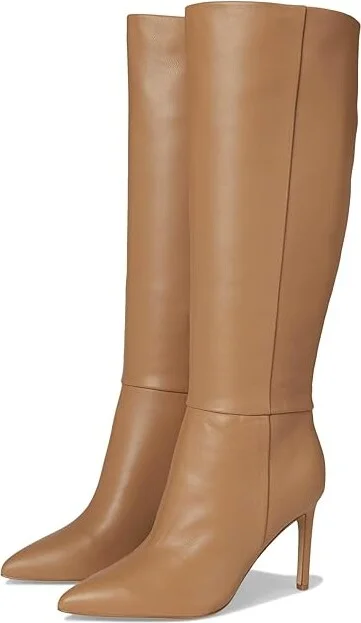 Nine West Richy Wide Calf Women's Boots Light Natural Leather : 5.5 M