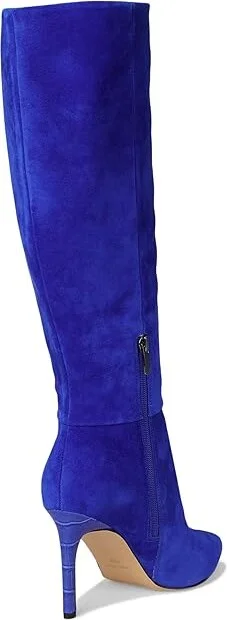 Nine West Richy Women's Boots Blue Suede : 7.5 M, Leather - Image 4