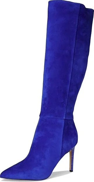 Nine West Richy Women's Boots Blue Suede : 7.5 M, Leather - Image 5