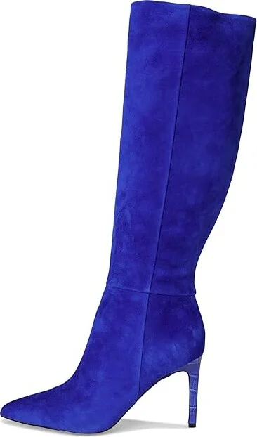 Nine West Richy Women's Boots Blue Suede : 7.5 M, Leather - Image 6