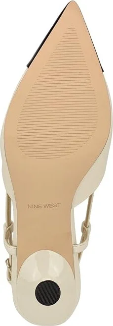 Nine West Rizzy High Women's Heels Cream/Black : 7 M, Leather/Synthetic - Image 3