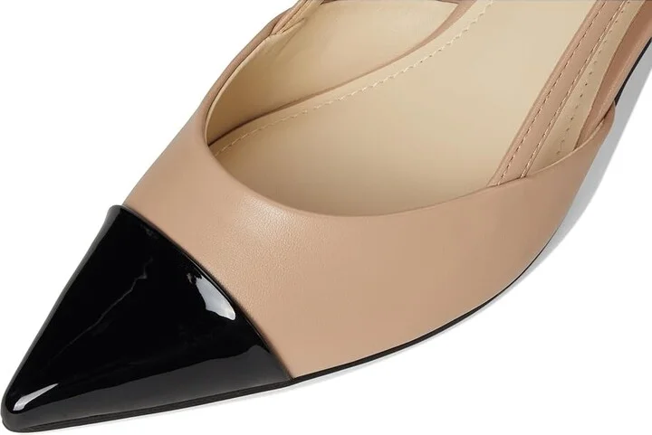Nine West Rizzy High Women's Heels Light Natural/Black : 9 M, Leather/Synthetic - Image 7