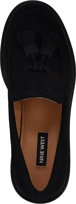 Nine West Roker Women's Flat Shoes Black Suede : 8 M, Rubber/Suede - Image 2