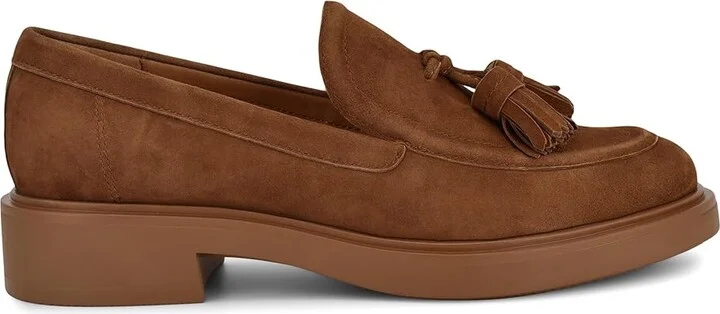 Nine West Roker Women's Flat Shoes Cognac Suede : 6.5 M, Rubber/Suede - Image 6