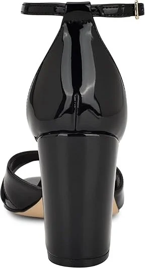 Nine West Saile Women's Sandals Black Patent : 7 M, Rubber/Synthetic - Image 4