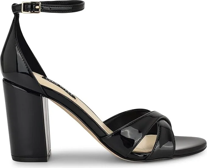 Nine West Saile Women's Sandals Black Patent : 7 M, Rubber/Synthetic - Image 6