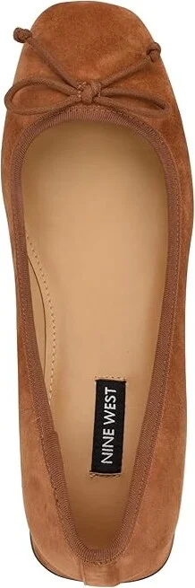 Nine West Saruh High Women's Heels Cognac Suede : 9 M - Image 2