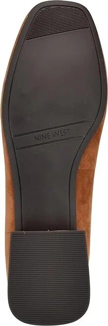 Nine West Saruh High Women's Heels Cognac Suede : 9 M - Image 3