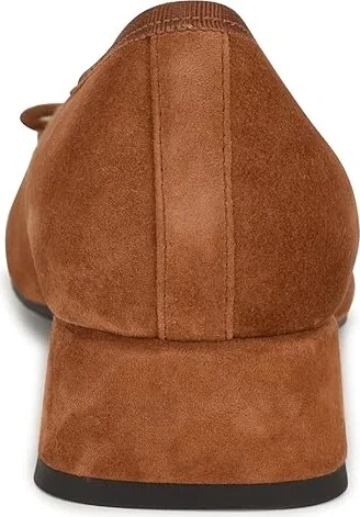 Nine West Saruh High Women's Heels Cognac Suede : 9 M - Image 4