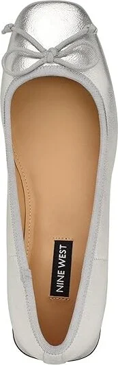Nine West Saruh High Women's Heels Silver : 5 M, Suede - Image 2