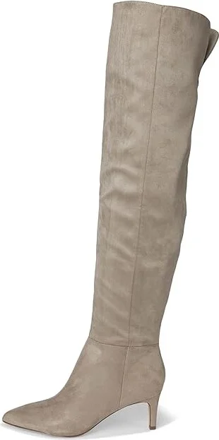 Nine West Sensa Women's Boots Taupe : 5 M, Rubber/Suede - Image 6