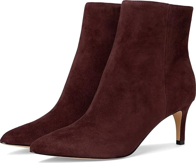 Nine West Sheeba Women's Boots Burgundy Suede : 9.5 M, Leather