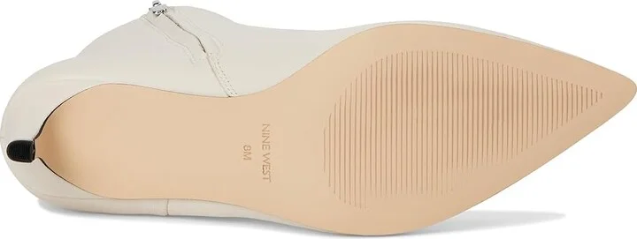 Nine West Sheeba Women's Boots Cream Leather : 5 M - Image 3