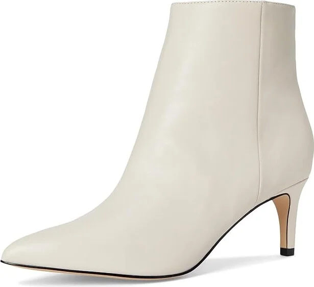 Nine West Sheeba Women's Boots Cream Leather : 5 M - Image 5