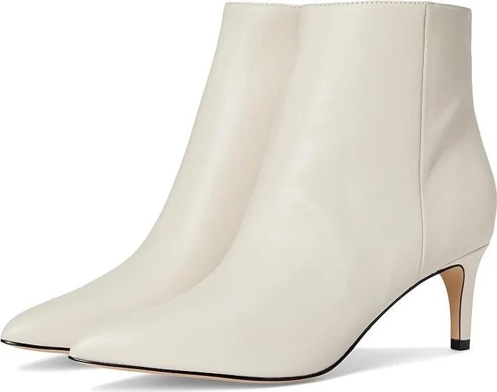 Nine West Sheeba Women's Boots Cream Leather : 5 M