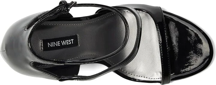 Nine West Shimmy Women's Wedge Shoes Black Patent : 7.5 M, Leather/Rubber - Image 2