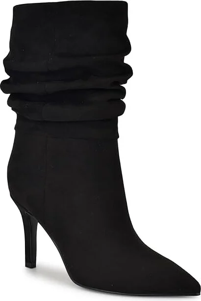 Nine West Slouch Women's Boots Black : 5.5 M, Leather - Image 4