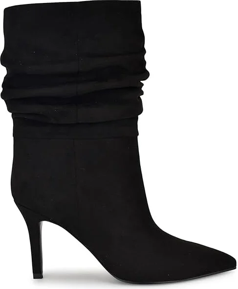 Nine West Slouch Women's Boots Black : 5.5 M, Leather - Image 5
