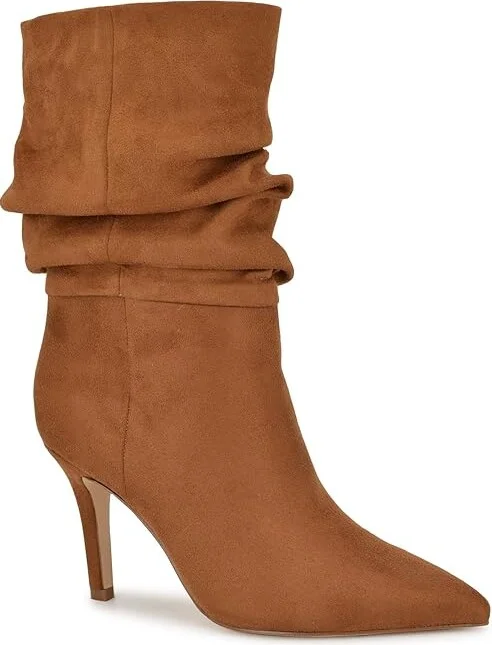 Nine West Slouch Women's Boots Cognac : 10 M, Leather - Image 4