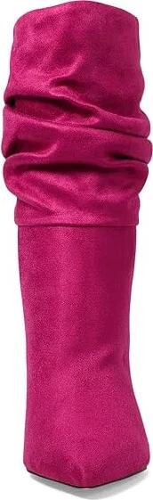 Nine West Slouch Women's Boots Dark Pink : 7.5 M, Leather - Image 2