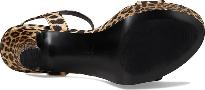 Nine West Solas Women's Wedge Shoes Leopard Satin : 6.5 M, Leather/Rubber - Image 3