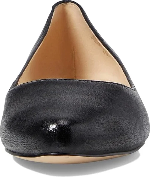 Nine West SpeakUp Flat Women's Dress Flat Shoes Black Leather : 5 M, Leather/Suede/Synthetic - Image 3