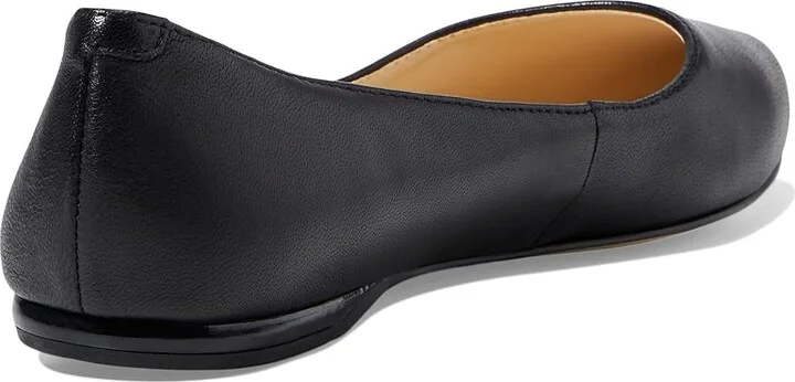 Nine West SpeakUp Flat Women's Dress Flat Shoes Black Leather : 5 M, Leather/Suede/Synthetic - Image 5