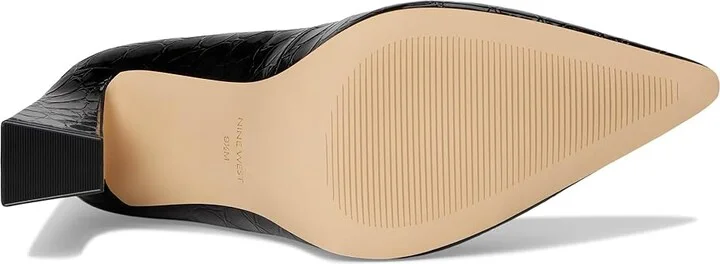 Nine West Tamant Women's Shoes Black Croco Patent : 7.5 M, Synthetic - Image 3
