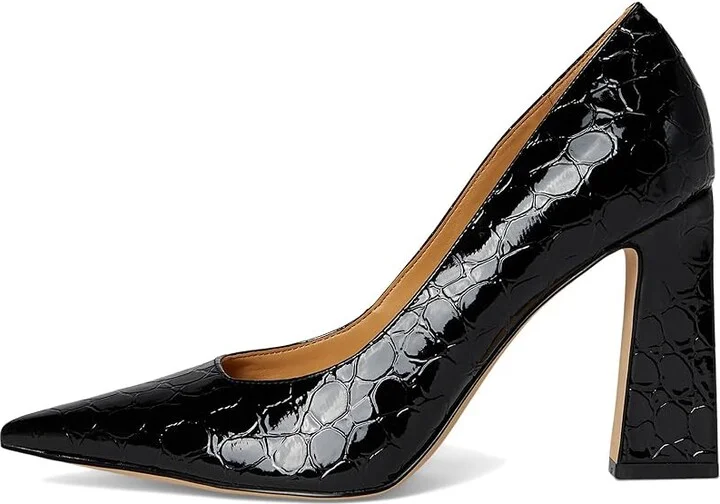 Nine West Tamant Women's Shoes Black Croco Patent : 7.5 M, Synthetic - Image 6