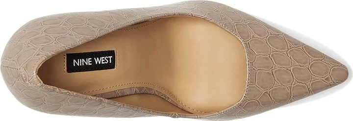 Nine West Tamant Women's Shoes Light Natural Croco Patent : 6 M, Synthetic - Image 2